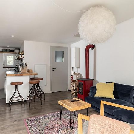 Gemutliches Tinyhouse Bungalow Mit Kamin & Sauna Am See Joachimsthal Buitenkant foto