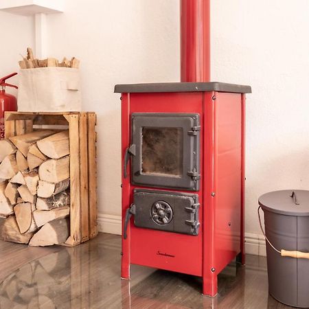 Gemutliches Tinyhouse Bungalow Mit Kamin & Sauna Am See Joachimsthal Buitenkant foto